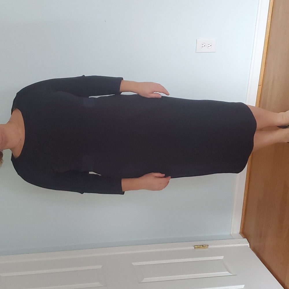 Boden black body shaped midi dress. US Size 16 Long.